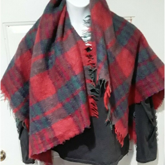 Accessories - John Hanly Luxury Mohair/Wool Shawl, Made in Ireland